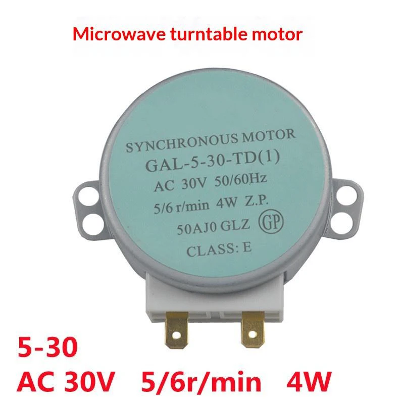 Turntable Motor For Microwave Turntable Motor Synchronous GAL-5-30-TD 30V 4W Microwave Oven Accessories Synchronous Motor