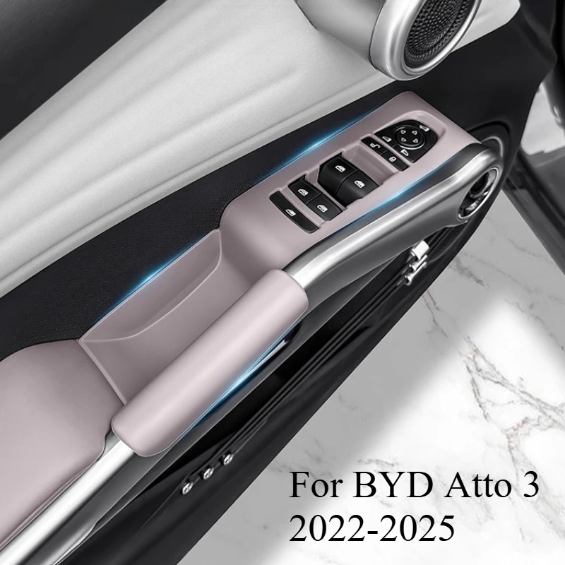 Liter Window Panel All-inclusive Silicone Pad for BYD Atto 3 2022-2025 Interior Scratch-proof Modification Pad Accessories Tools