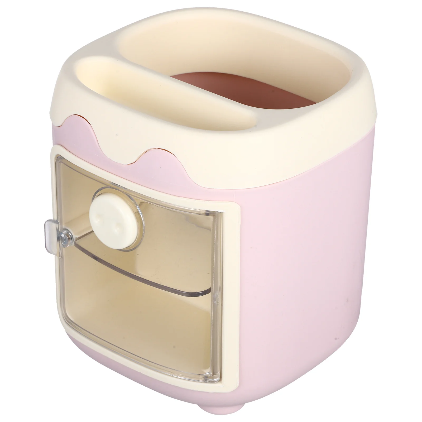 حامل قلم متعدد الشبكة منظم مكتب مع أدراج للمكتب والمنزل صندوق تخزين الأدوات المكتبية منظم سطح المكتب