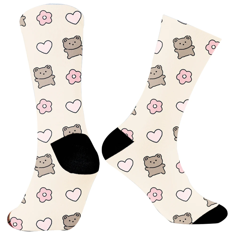 Skateboard Dogs Harajuku Funny Socks 2024 New Printed socks Fashion Personality Cotton Socks