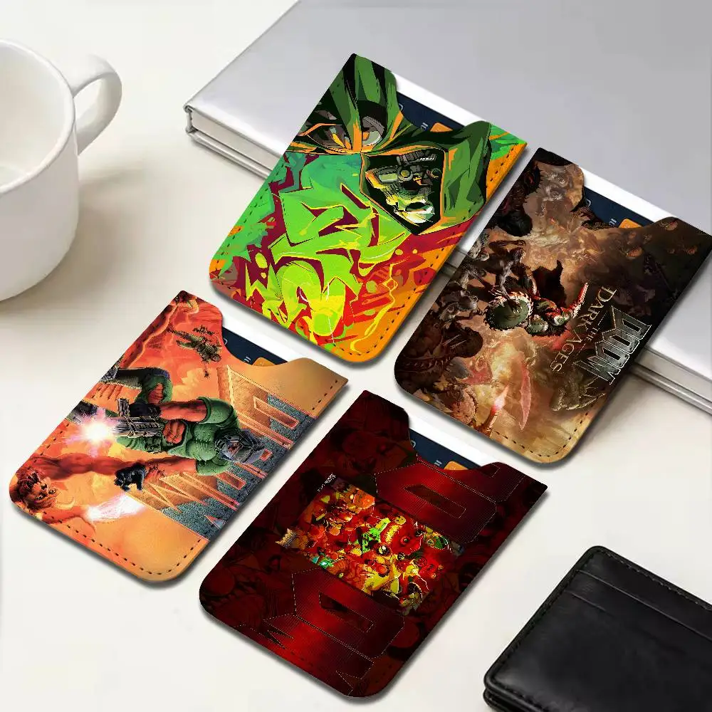 D-Doom G-Game Card Protect Credit Bank Card Holder Case Slim Wallet Protector for Men Travel Shopping