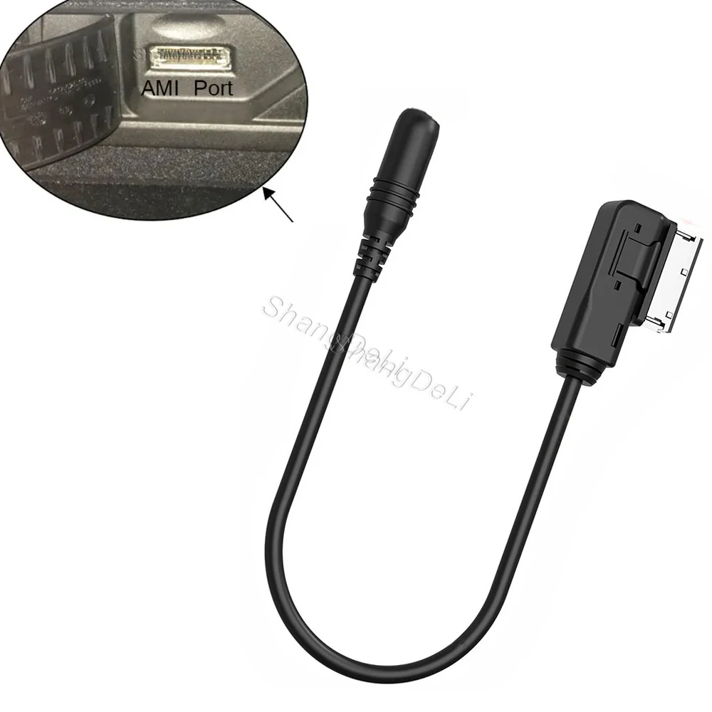 

48CM Cable Length Car AMI Media AUX Interface Cable Adaptor Fit For AUDI A3 A4 A5 A6 Q5 Q7