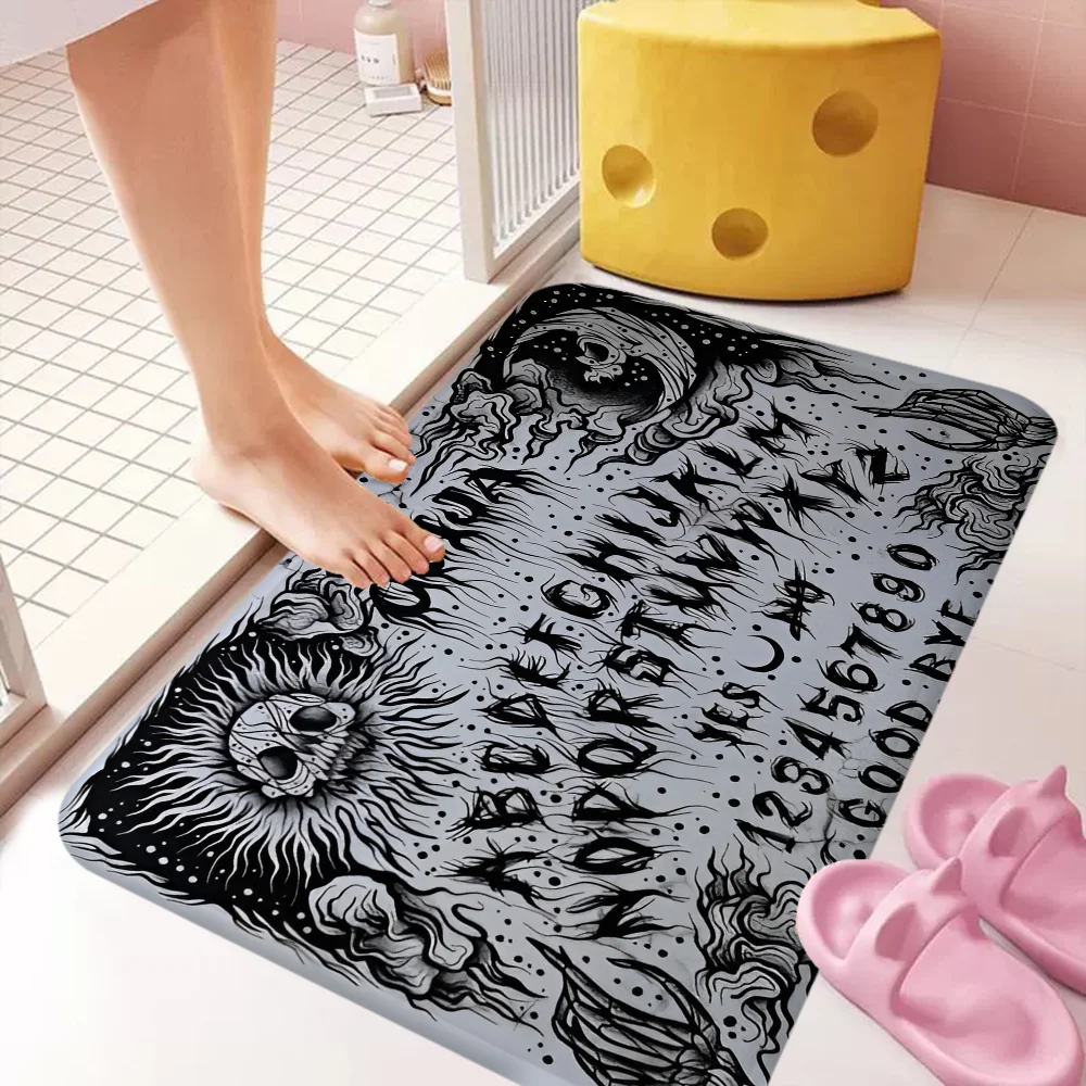 Ouija Tarot Witchcraft Gothic Room Mats Cheaper Anti-slip Modern Living Room Balcony Printed Welcome Rug