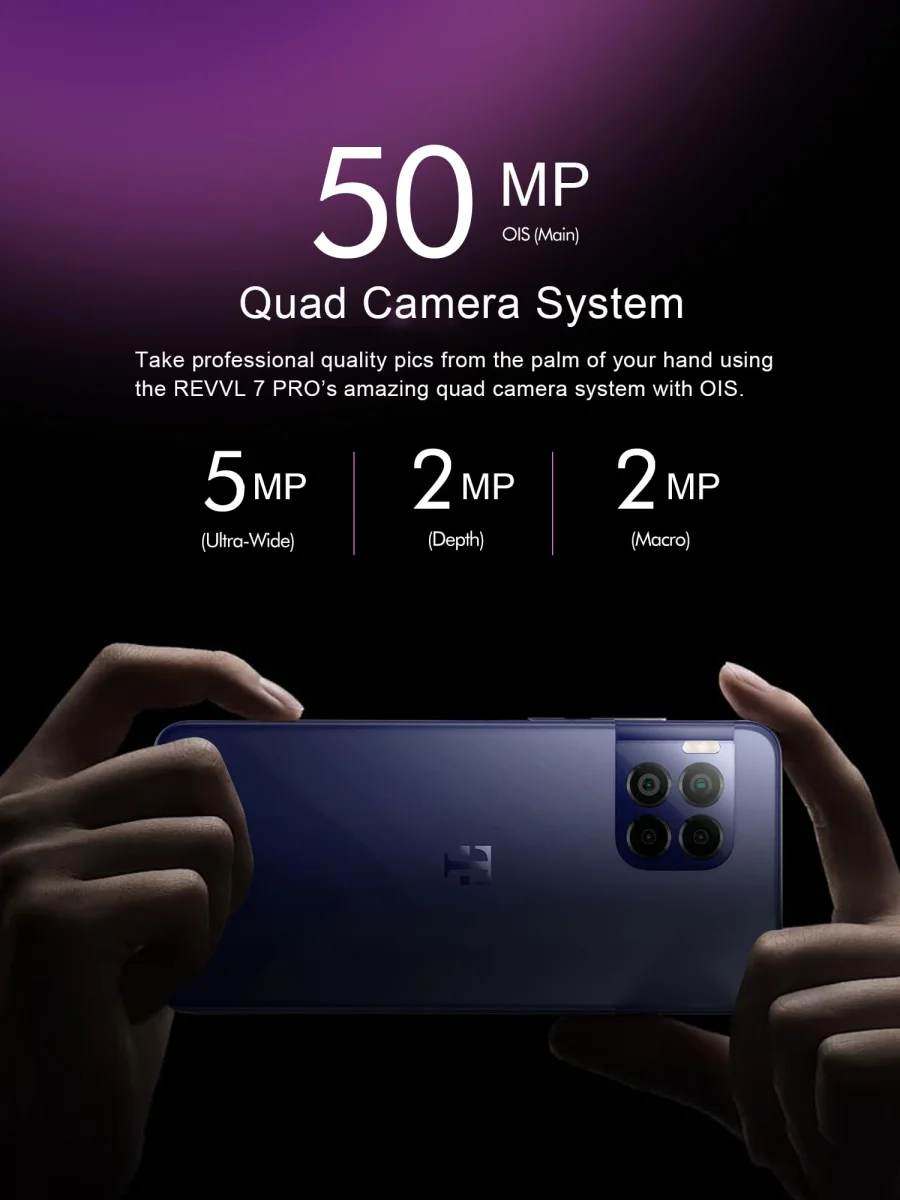 Global Version T-Mobile Revvl 7 Pro 5G 256GB Cellphone Snapdragon 6 Gen 1 NFC 50MP OIS Camera 5000mAh 6.78'' AMOLED Display