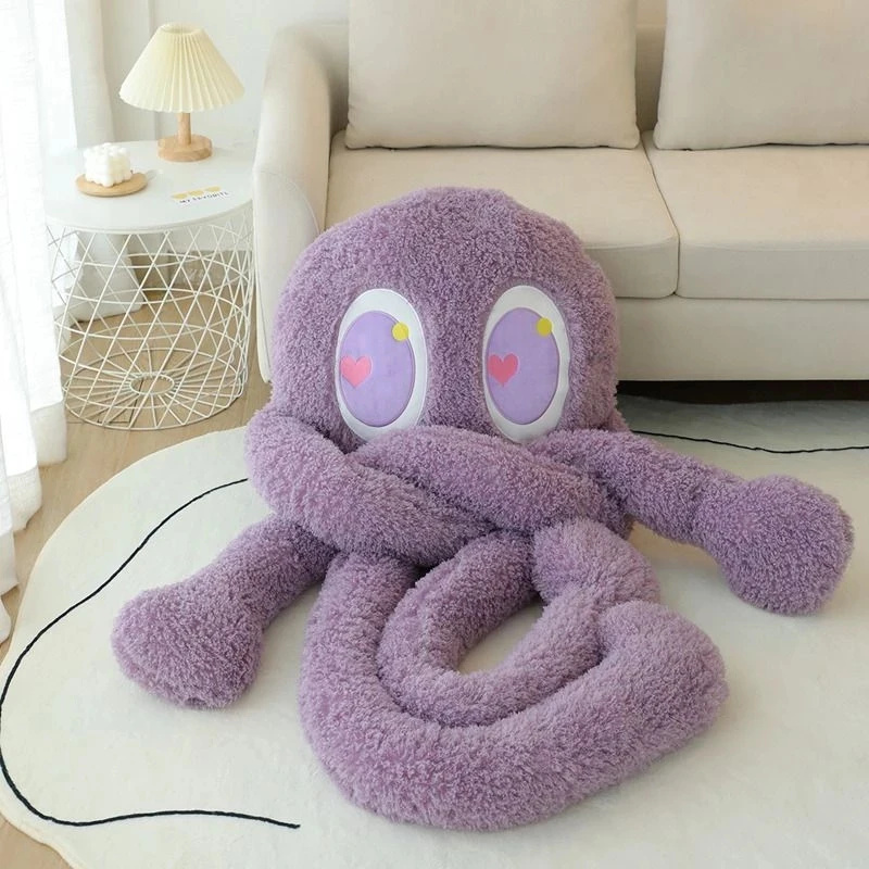 100cm Giant Swag Ferry Green Alien Monster Plush Toys Cute Stuffed Long Arms Legs Octopus Throw Pillow Anime Kawaii Room Decor