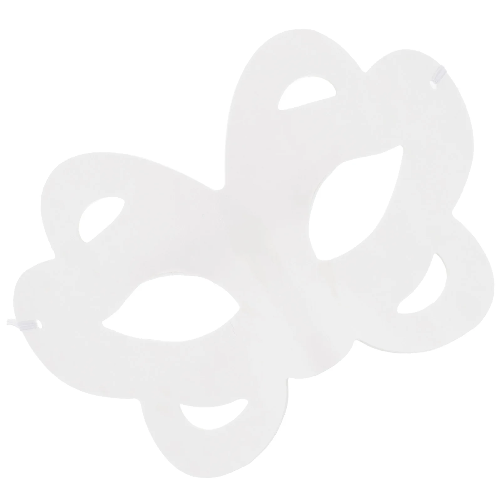 

6 Pcs Butterfly Mask DIY Masks White Masquerade Blank Pulp Cosplay Paint Makeup
