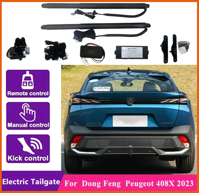 For  Dong Feng Peugeot 408X 2023 Control of the Trunk Electric Tailgate Car Lift Automatic Trunk Opening Drift Drive Power Gate