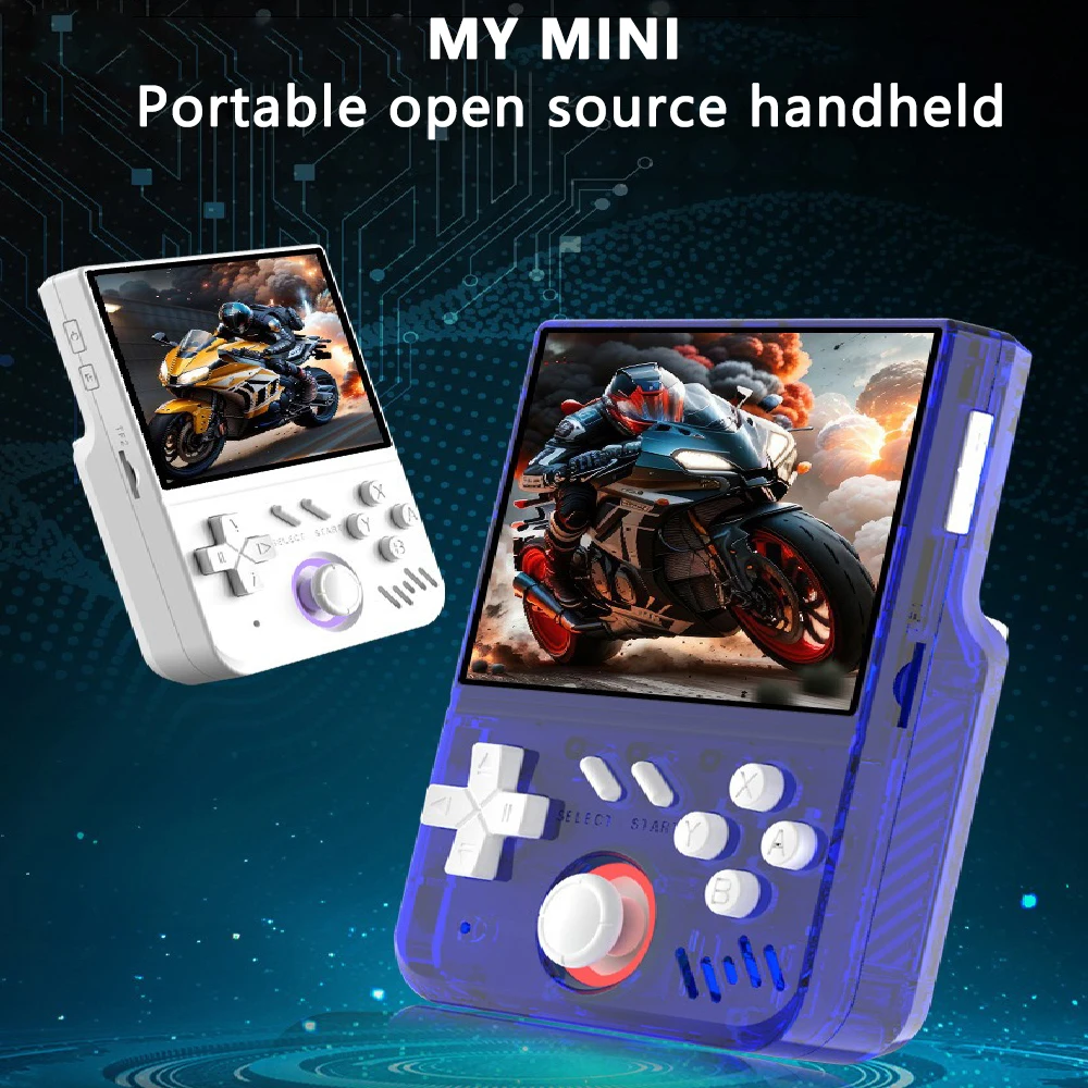 Minha mini console de jogo portátil retrô, tela ips de 3,5 polegadas, mini reprodutor de vídeo portátil, 128gb, 15000 jogos
