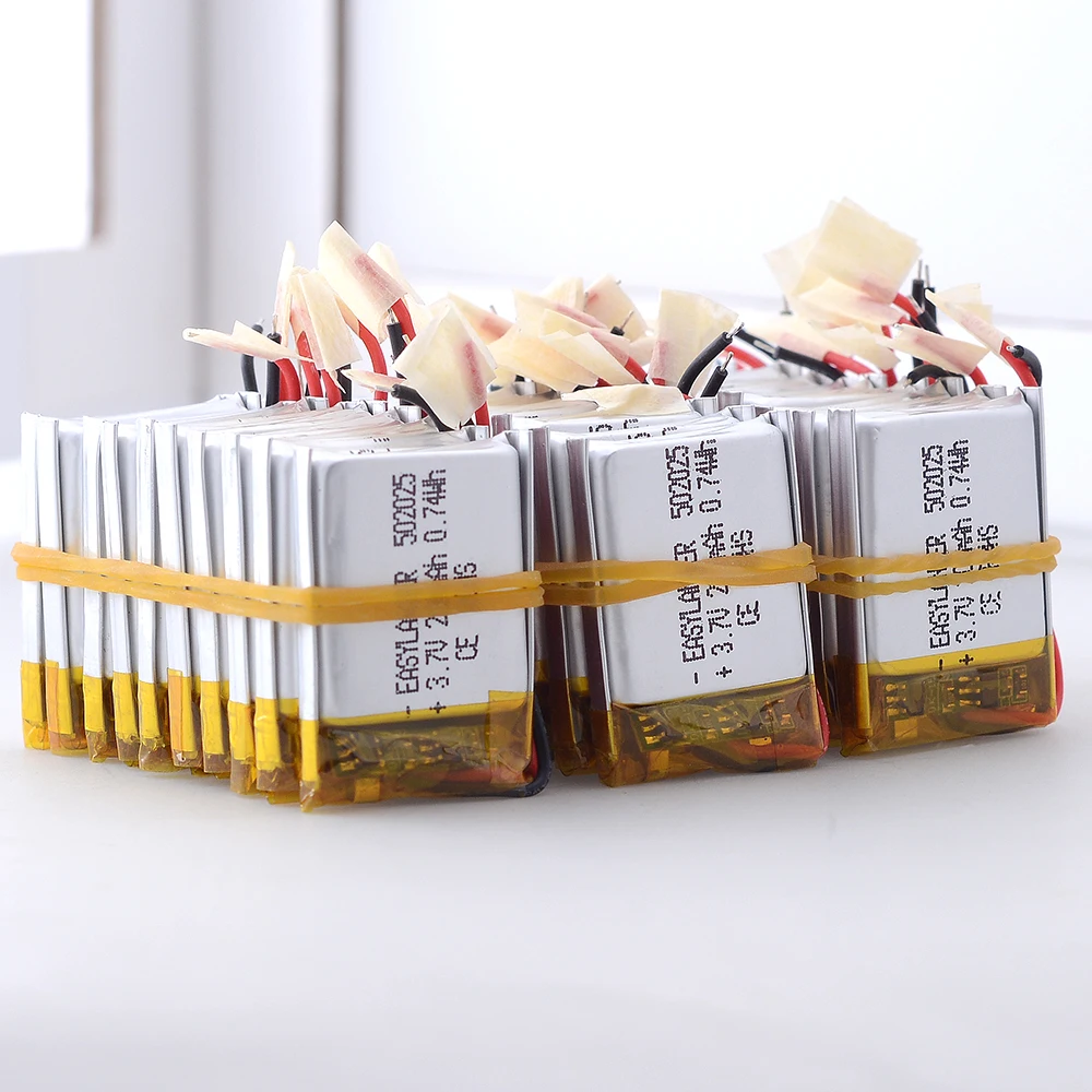 Silikon Teller 3.7 V 200 mAh 502025 Lityum Polimer Li-Po li ion Pil Lipo DVR advocam FD video kaydedici Kayıt Cihazı