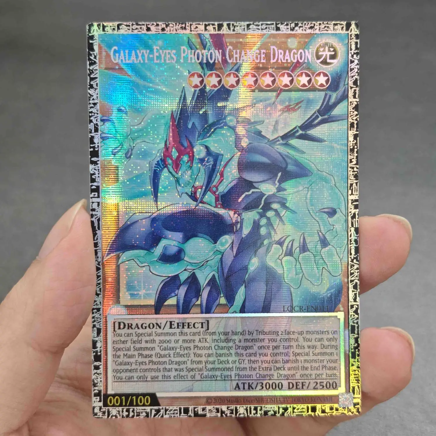 Yu-Gi-Oh! Galaxy-Eyes Photon Change Dragon diy English GMR-OF Limited Edition Card LOCH PSER/N General Game Collection Card Gift