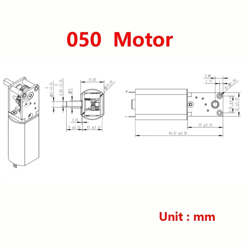 Micro 050 N30 N20 All Metal Gearbox Motor DC 3V-12V 4-760rpm Slow Speed Large Torque Worm Gear Motor DIY Robot Model Car