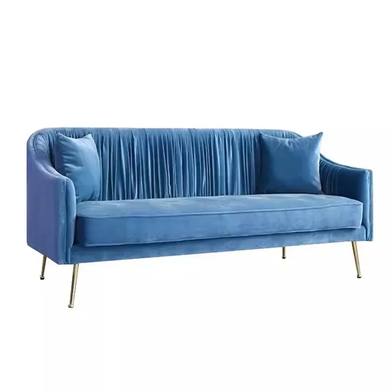 Modern European Deluxe Cloud Tufted Velvet Chesterfield Sofa Set for Living Room Furniture