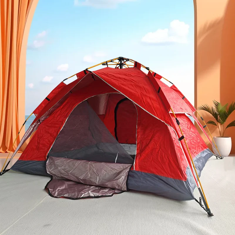 

Outdoor automatic quick-opening tent, no need to set up the roof and the tent can be separated, 3-4 person tent