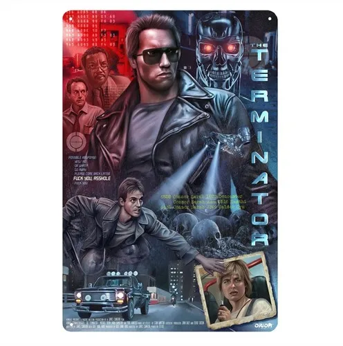 Terminator Arnold Schwarzenegger Film Metallposter Blechschild - 20x30cm Platte