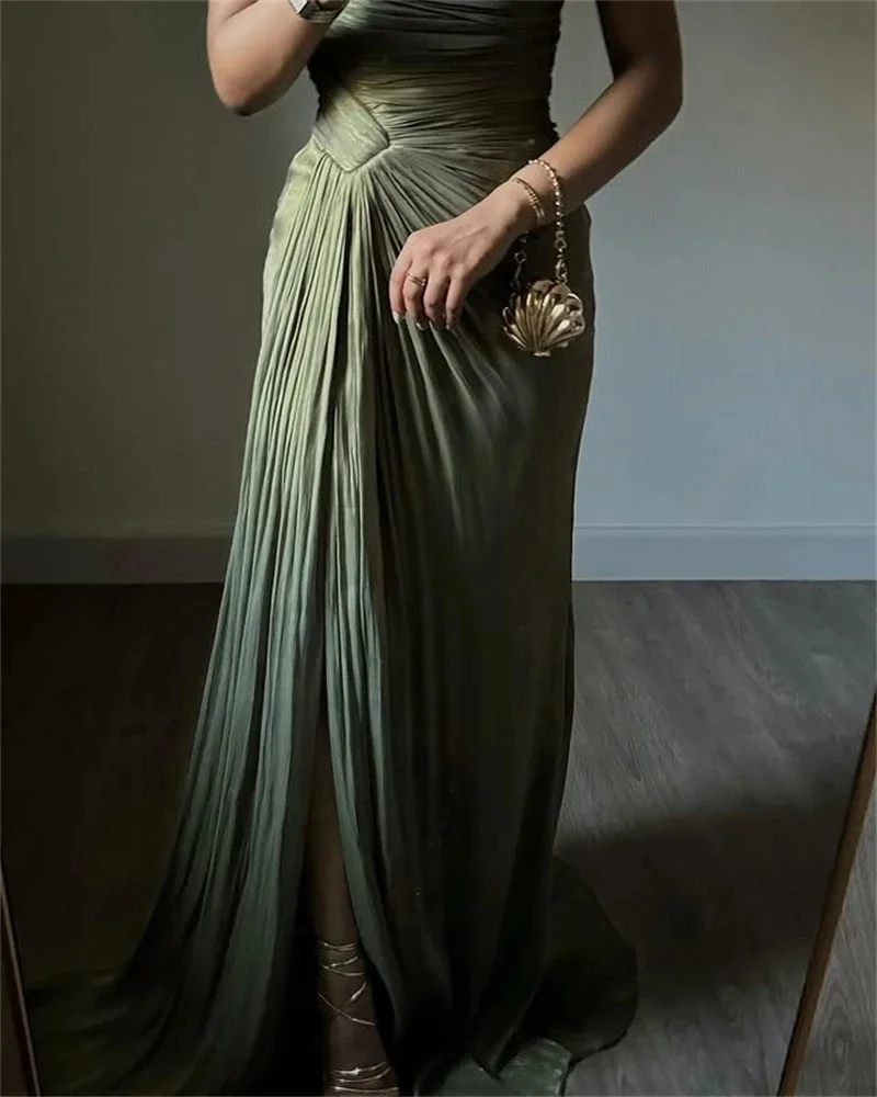 Femmes élégantes en mousseline de soie longue sur mesure Occasion robe robes de soirée Pastrol unisexe Jersey rétro dubaï saoudien arabe bal personnalisé