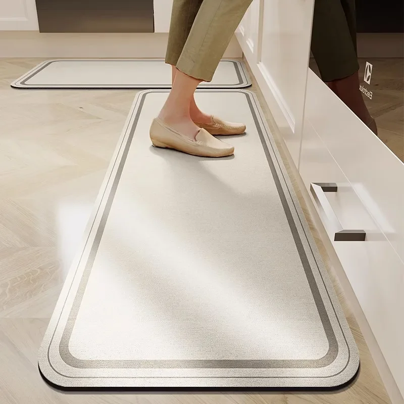 Kitchen Door Step Absorbent Non-slip Foot Mats Diatomite Bathroom Carpet Door Mat Quick Dry Floor Mat Bathtub Shower Mats 방지 카펫