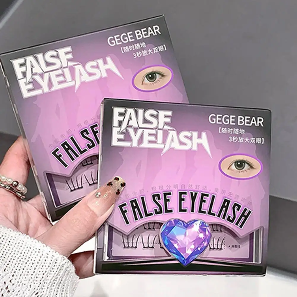 Pestañas postizas sin pegamento, 36 grupos de grupos de chicas, autoadhesivas rizadas ligeras y naturales para maquillaje diario, I3T7