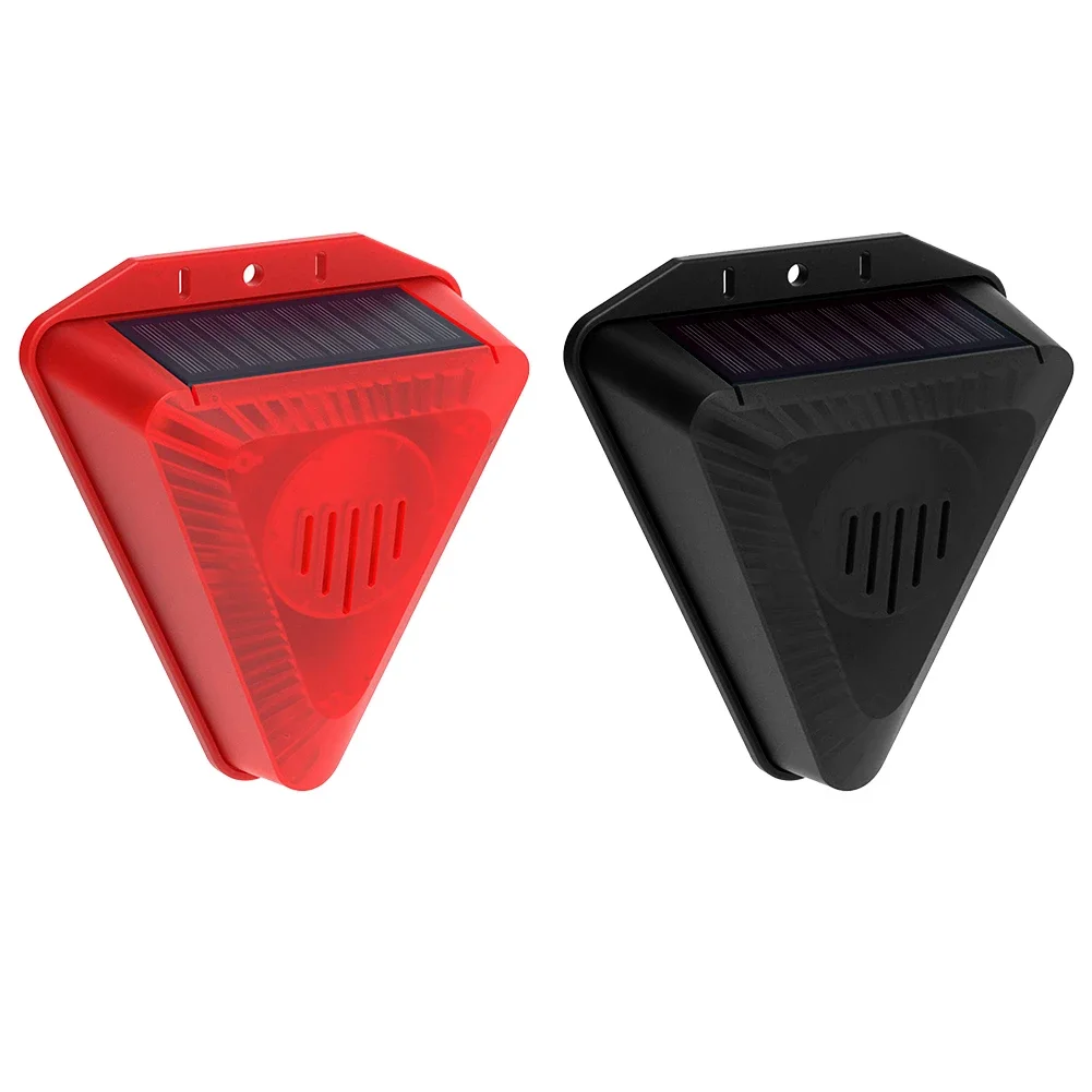 

110*97MM Outdoor Motion Sensor Light 6 LED Solar Light Flashing Light Rechargeable Lithium Battery Solar Panel Charging