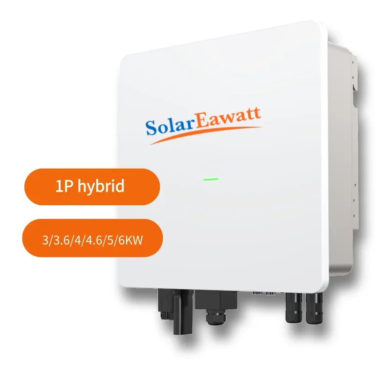 

Высококачественный гибридный инвертор SolarEawatt, 1 фаза LV, инвертор 3-6 кВт Isuna 3000-6000SO для домашнего использования ATS + Gen