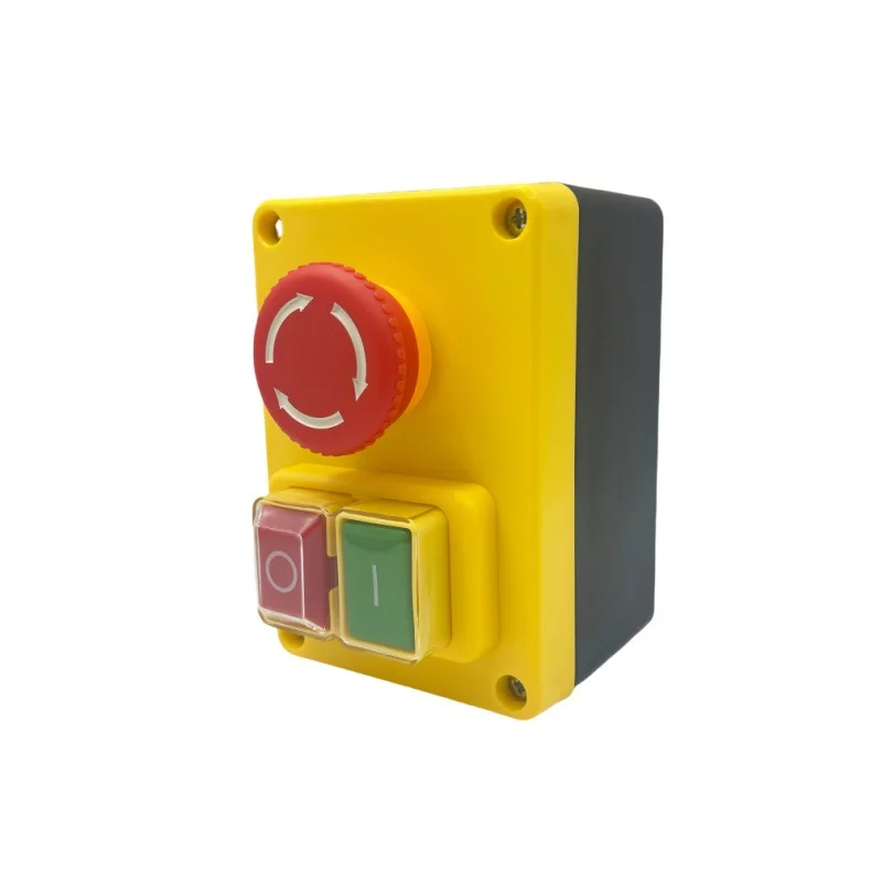 YH02-A KJD17D NVR Electromagnetic Switch 250V 16A with Emergency Stop, Button Voltage Release Switch
