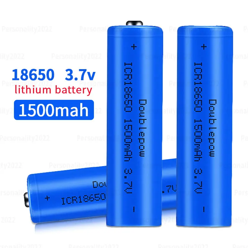 

18650 1500mAh 3.7V Lithium Battery Icr18650 Rechargeable Batteries for Small Fan Torch Electric Toothbrush Smart Furniture Led