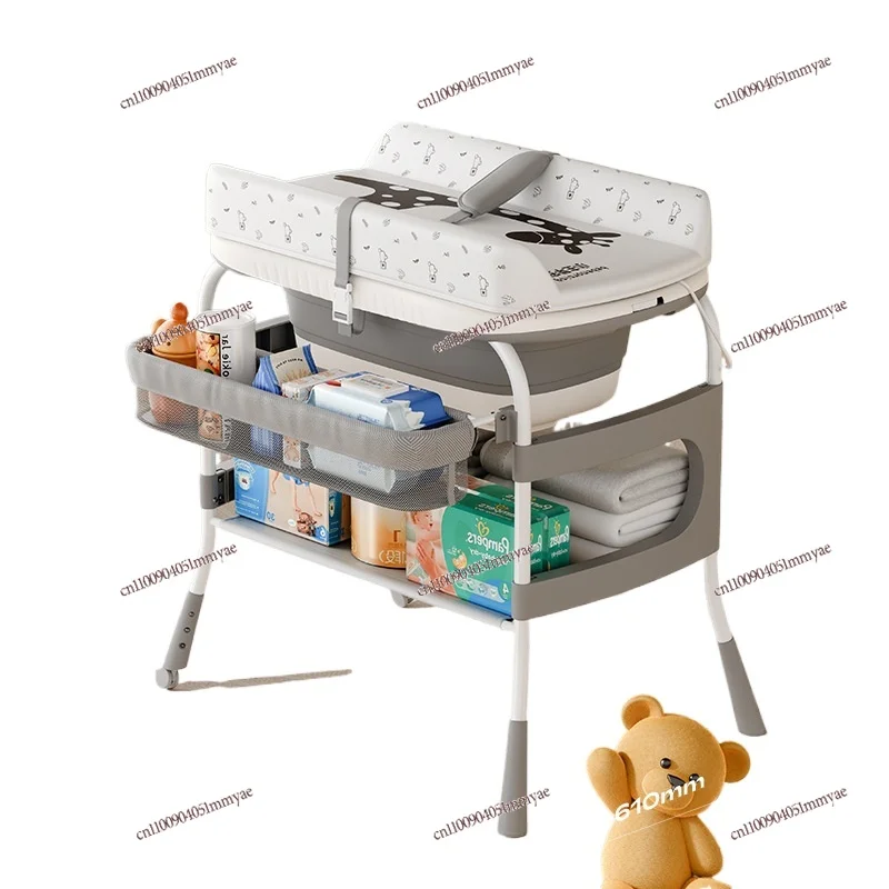 

2-In-1 Diaper Table Baby Care Table Newborn Diaper Changing Table Massage Touch Baby Multifunctional