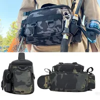 Bolsos para hombre, mochila de pesca, mochila para herramientas, bolso de hombro, mochilas para artículos, suministros para el mar, mochila para exteriores, deportes de entretenimiento de camuflaje