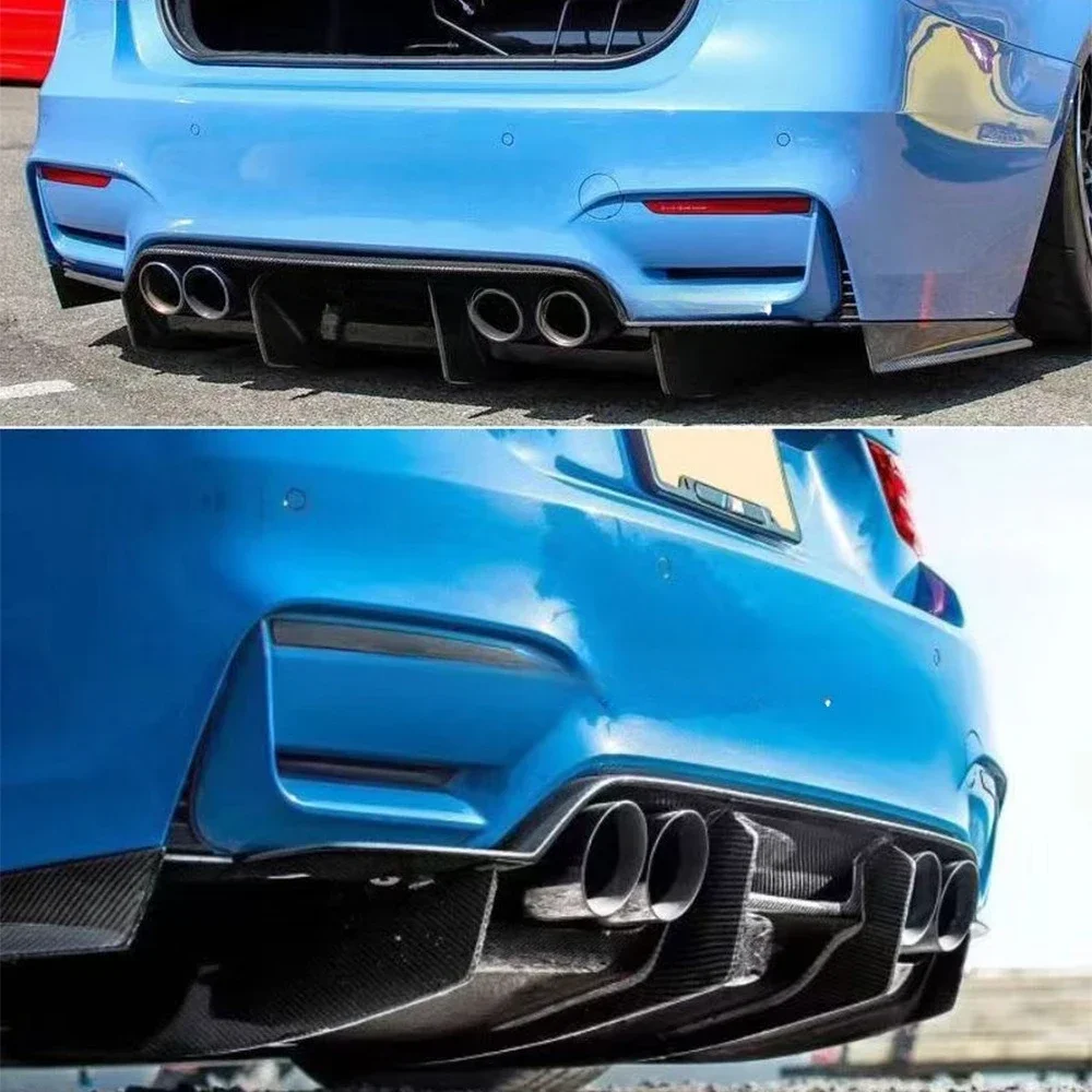

For BMW M3 M4 F80 F82 PSM Real Carbon Fiber Rear Lip Modified Rear Diffuser 2014-2018