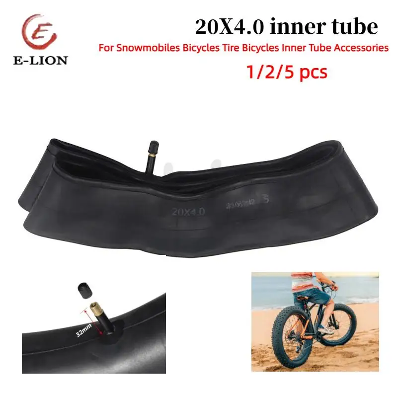 Cámaras de aire para neumáticos gordo de 20", cámaras de aire para bicicletas con neumáticos gordo de 20x4,0 compatibles con bicicletas eléctricas de 20x3,5-4,0", bicicletas de montaña gordas