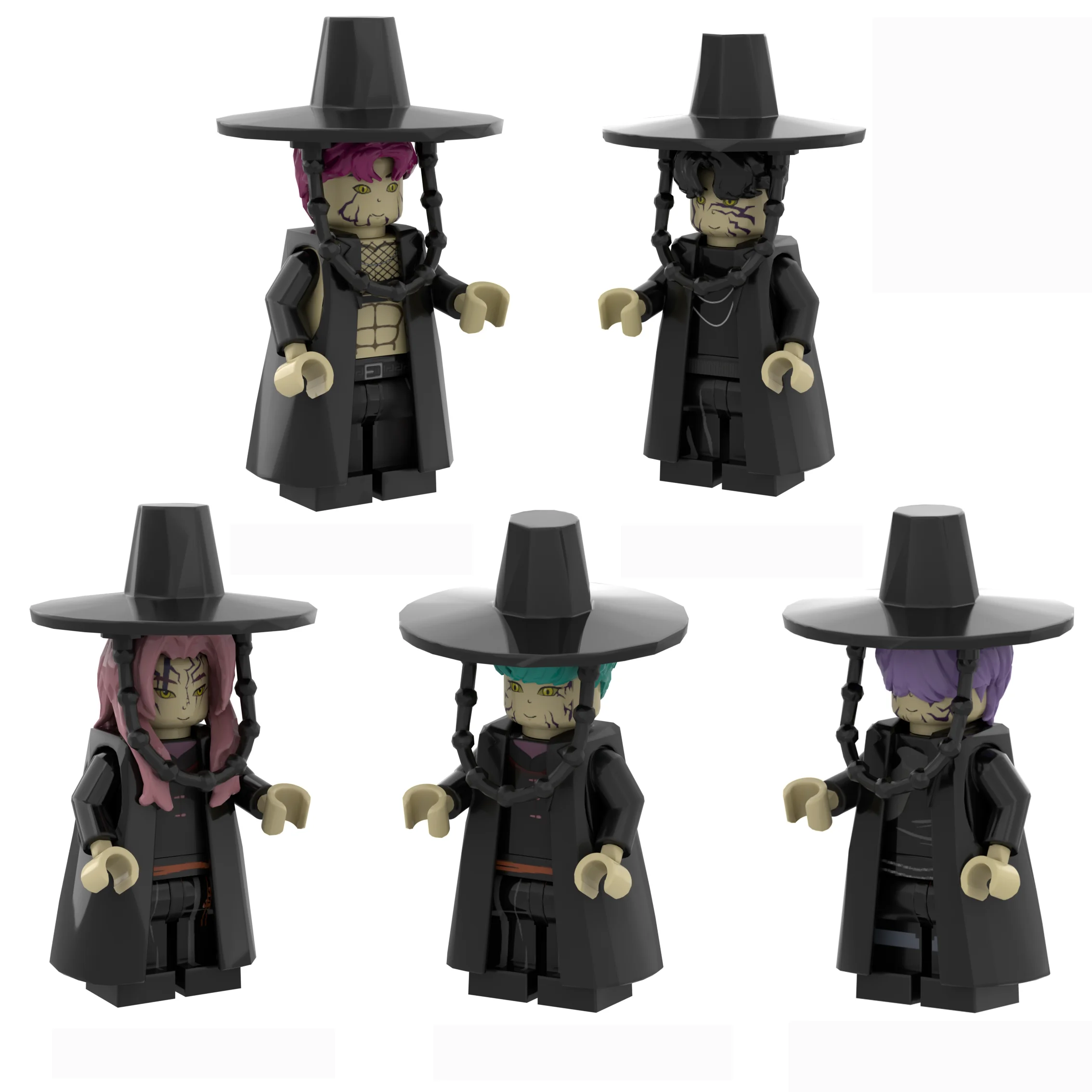 

K-POP Demon Hunters Building Blocks Minifigures Blind Bag Toys Compatible with Lego Weapons Included Gifts for Kids