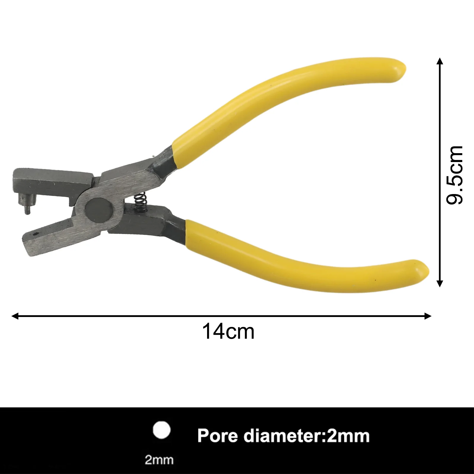 Common Tool Eyelet Puncher High Carbon Steel Puncher Labor-saving Multi-material Usage Solid Structure Ergonomic Design