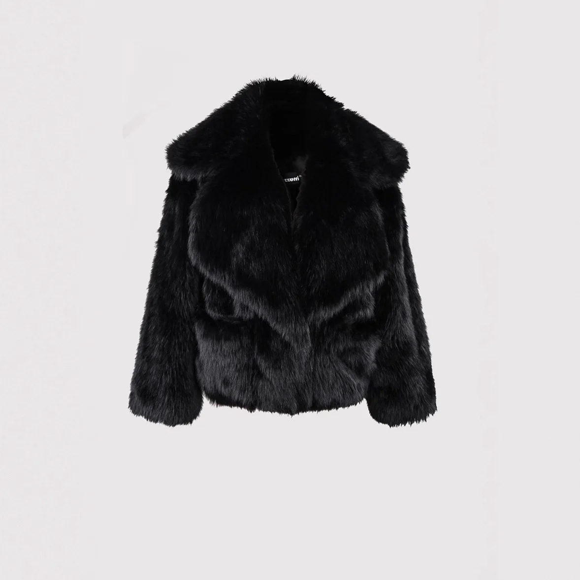 Novo inverno feminino casaco de pele integrado grande gola de pele quente jaqueta de pele artificial para senhora desinged feminino eco casaco de pele do falso