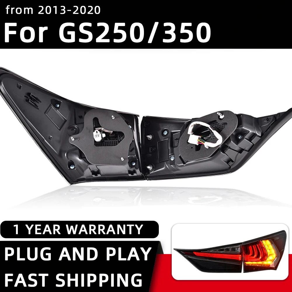 Taillight For Lexus GS250 GS350 LED Taillights 2013-2020 Tail Lamp Car Styling DRL Signal Projector Lens Auto Accessories Rear