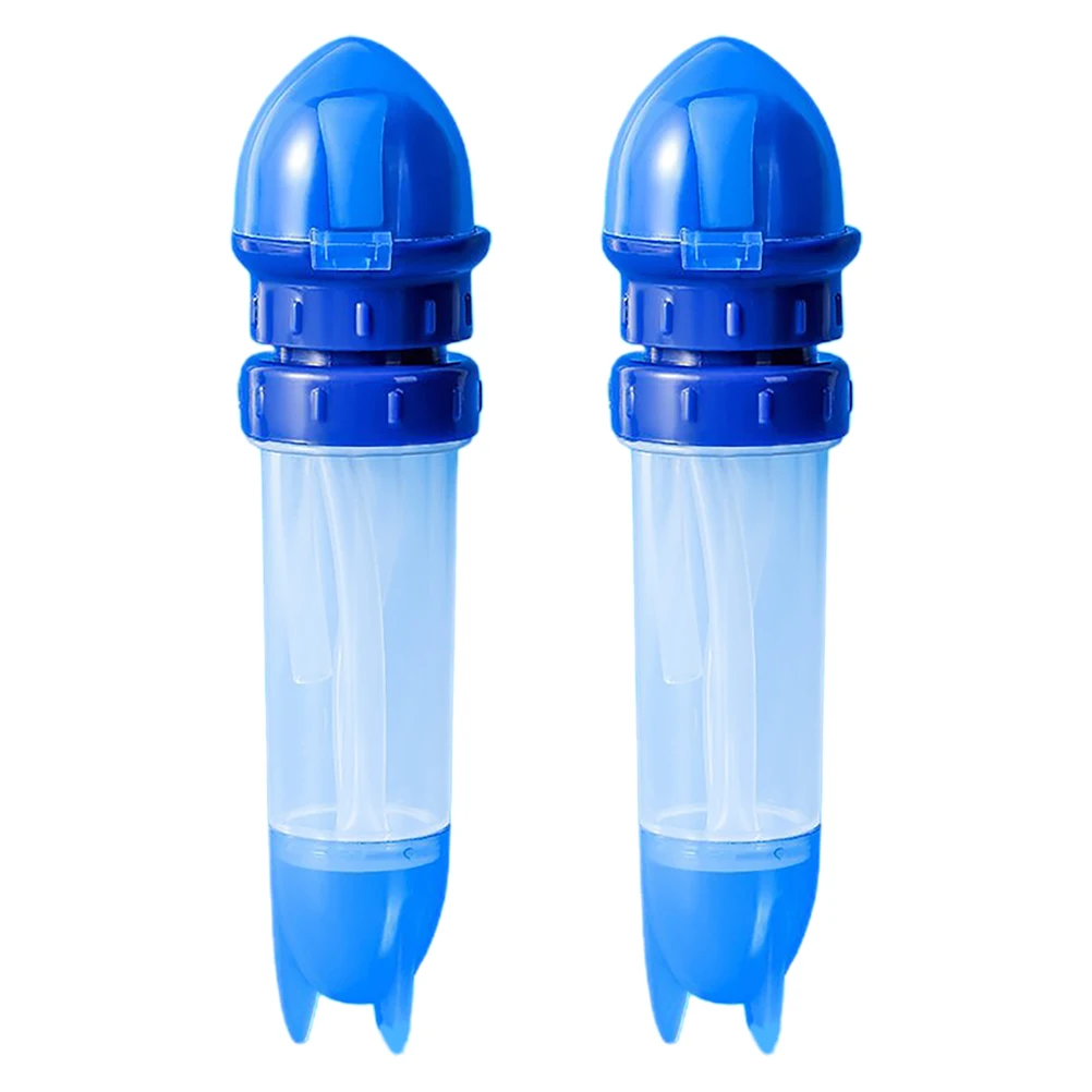 

2Pcs Baby Straw Water Bottle Cap Spillproof Adapter for Transforming Ordinary Bottles Into Child Friendly Drinkware Blue