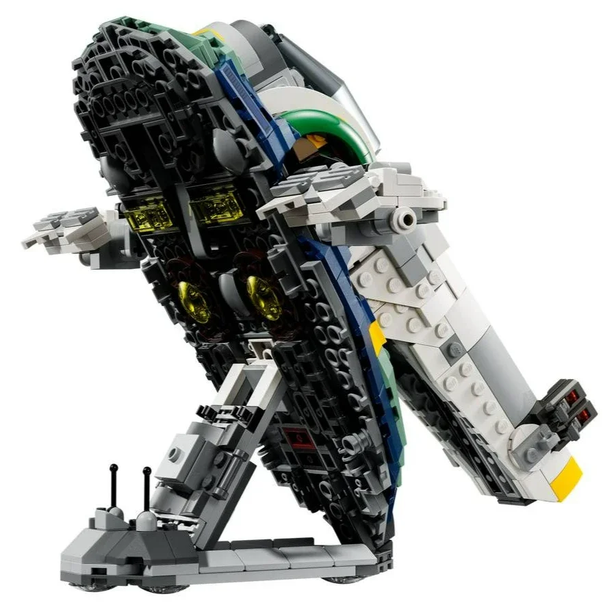 2025 New Star Attack of The Clones Stories Jango Fetts Starship 75433, Bauspielzeug für Jungen und Mädchen, Kriegsblöcke