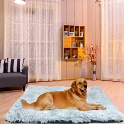 Plush Dog Cushion washable Soft Pet Dog Bed Sleeping Mat Cat Beds for Dog Pad Winter Warm Pet Blanket Large Medium Dogs Cushion