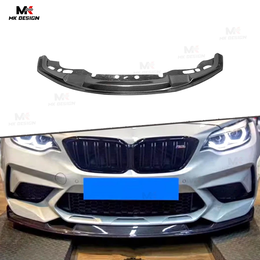 

Carbon Fiber MTC Style Front Lip Splitter for BMW 2 Series F87 M2 Coupe 2016-2018 Front Bumper Lip Spoiler Auto Parts