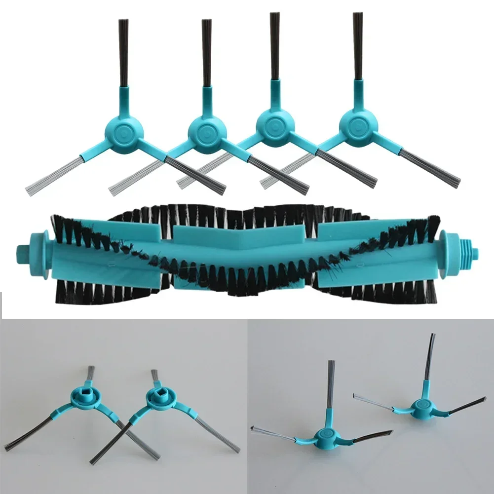 5pcs Center Roller Side Brush Replacement Kit For Conga 3290 3490 Elite 4090 4690 5090 5490 6090 7090 IA Robots Vacuum Cleaner