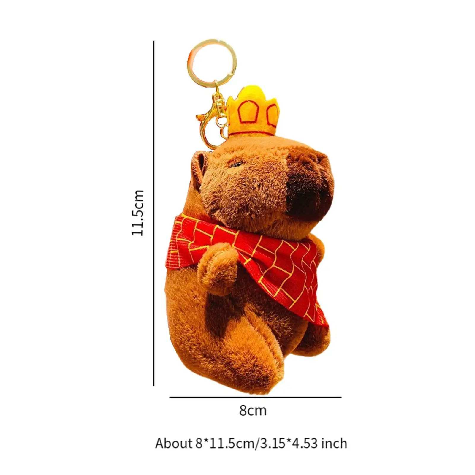 Pluszowy brelok do kluczy Capybara Pluszowy brelok do kluczy Capybara na prezent urodzinowy dla rodziny