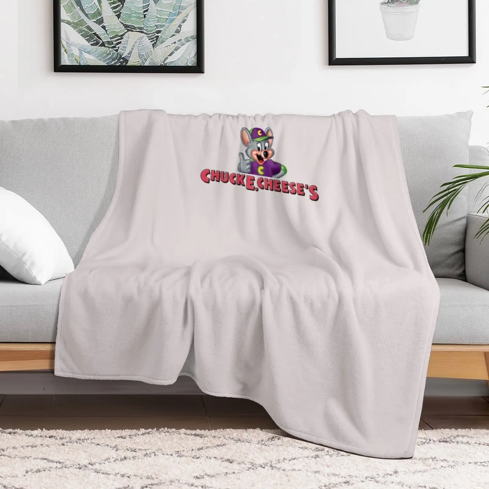 Chuck E. Cheese&x27;s Classic T-Shirt Throw Blanket sofa bed Custom Summer Blankets