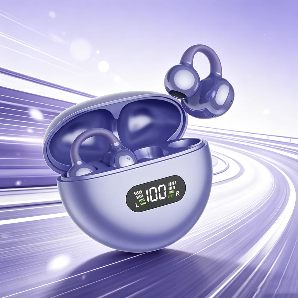 TWS Bluetooth Headphones Wireless Earbuds Ergonomic Bluetooth Headset Reduce Ear Fatigue During Extended Gaming or Work Sessions