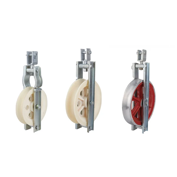 

Single Steel Nylon Ring Type Cable Pulley Cable Roller