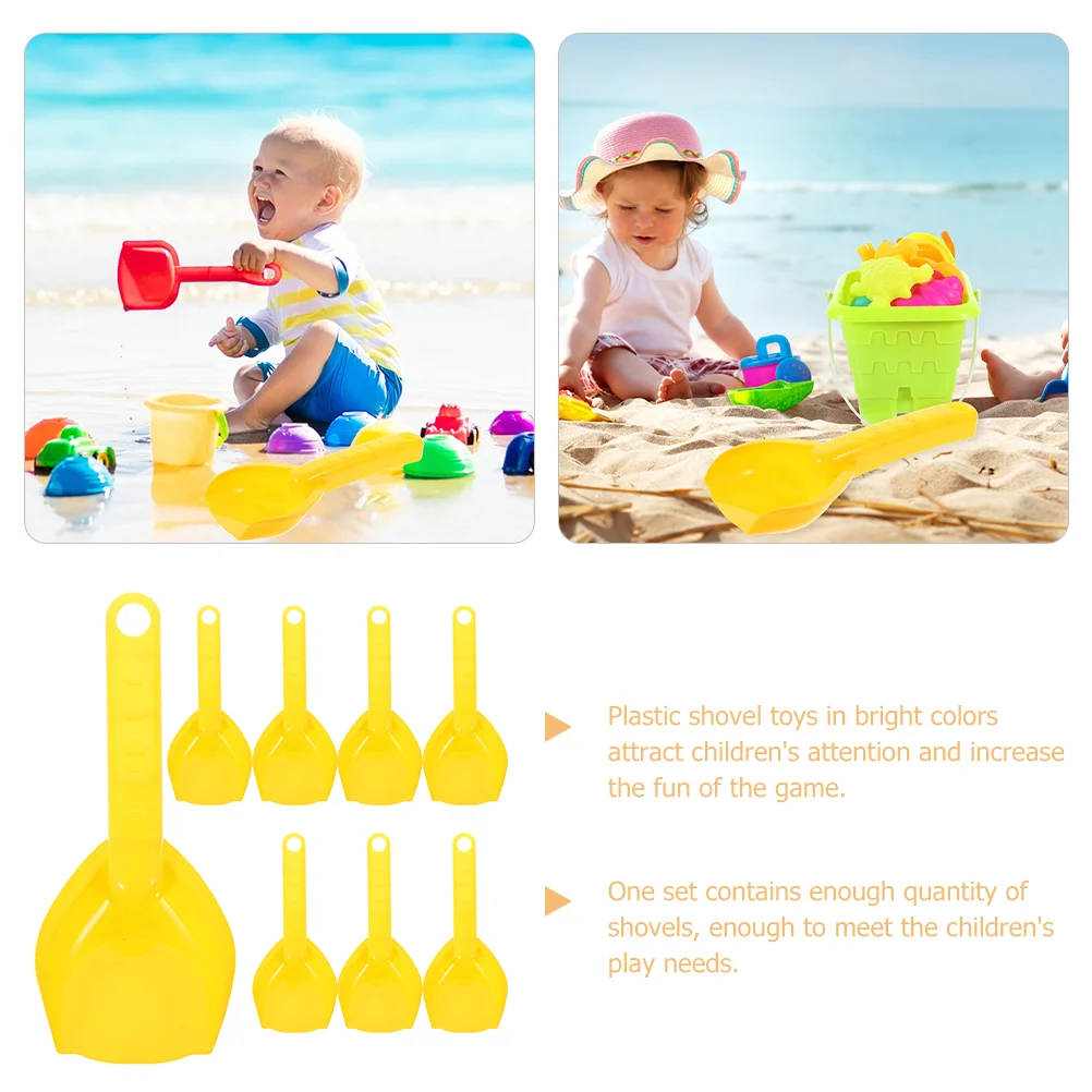 8 Pcs Beach Shovels Scooping Spade Toys Outdoor Sand Play For Party Plastic Child