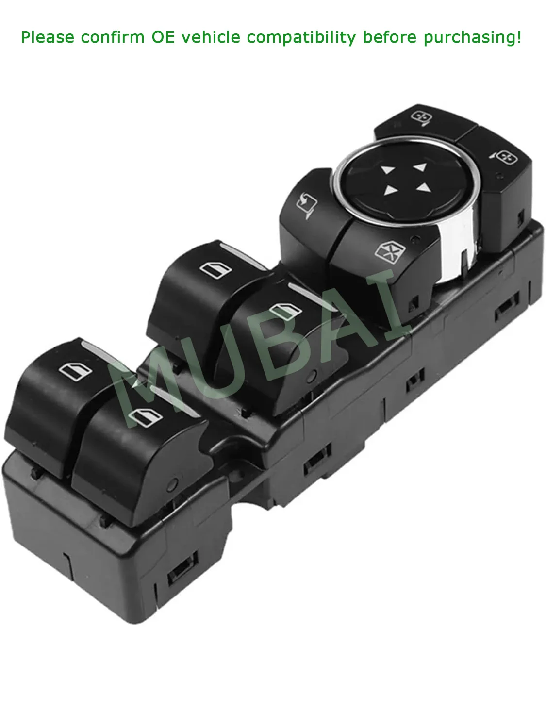 

AW-01-392 Front Left Power Window Switch for Ford F-150 15-20 with Power Folding Mirrors FL3T14B133AHW FL3T-14B133-AHW