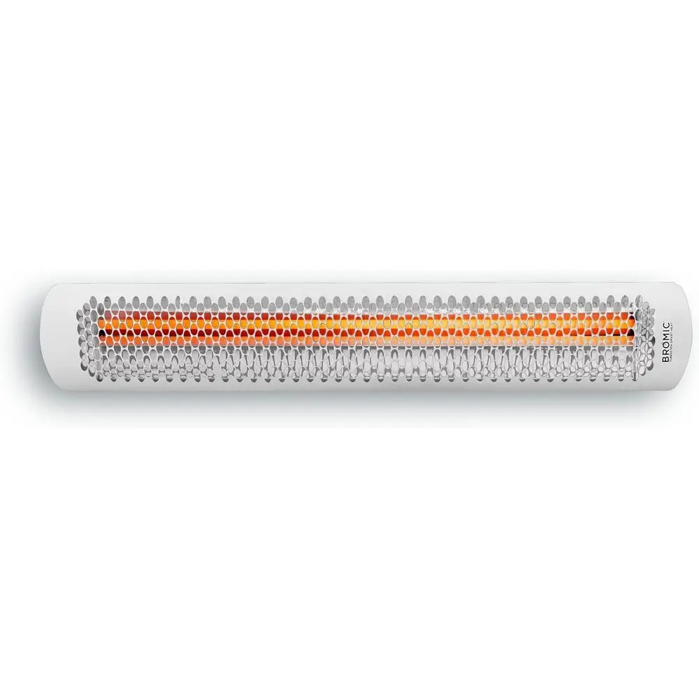 

Bromic Tungsten Smart Heat 6000W Electric Patio Heater – Dual Element Inrared, 220V-240V, White inish – BH0420013