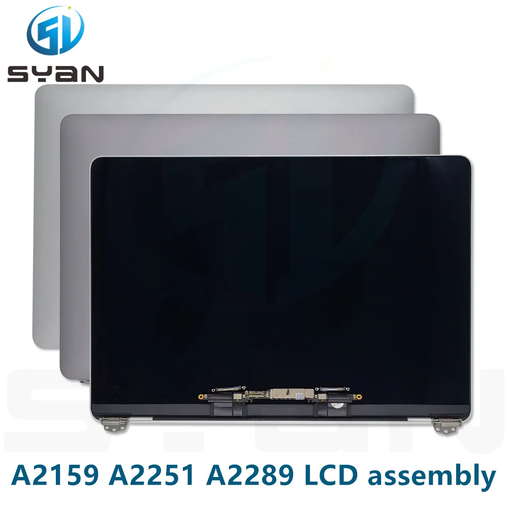 

Laptop Silver Space Grey LCD Screen Display Assembly for Macbook Retina 13" A2159 A2289 A2251 Full Complete LCD LED 2019 Year