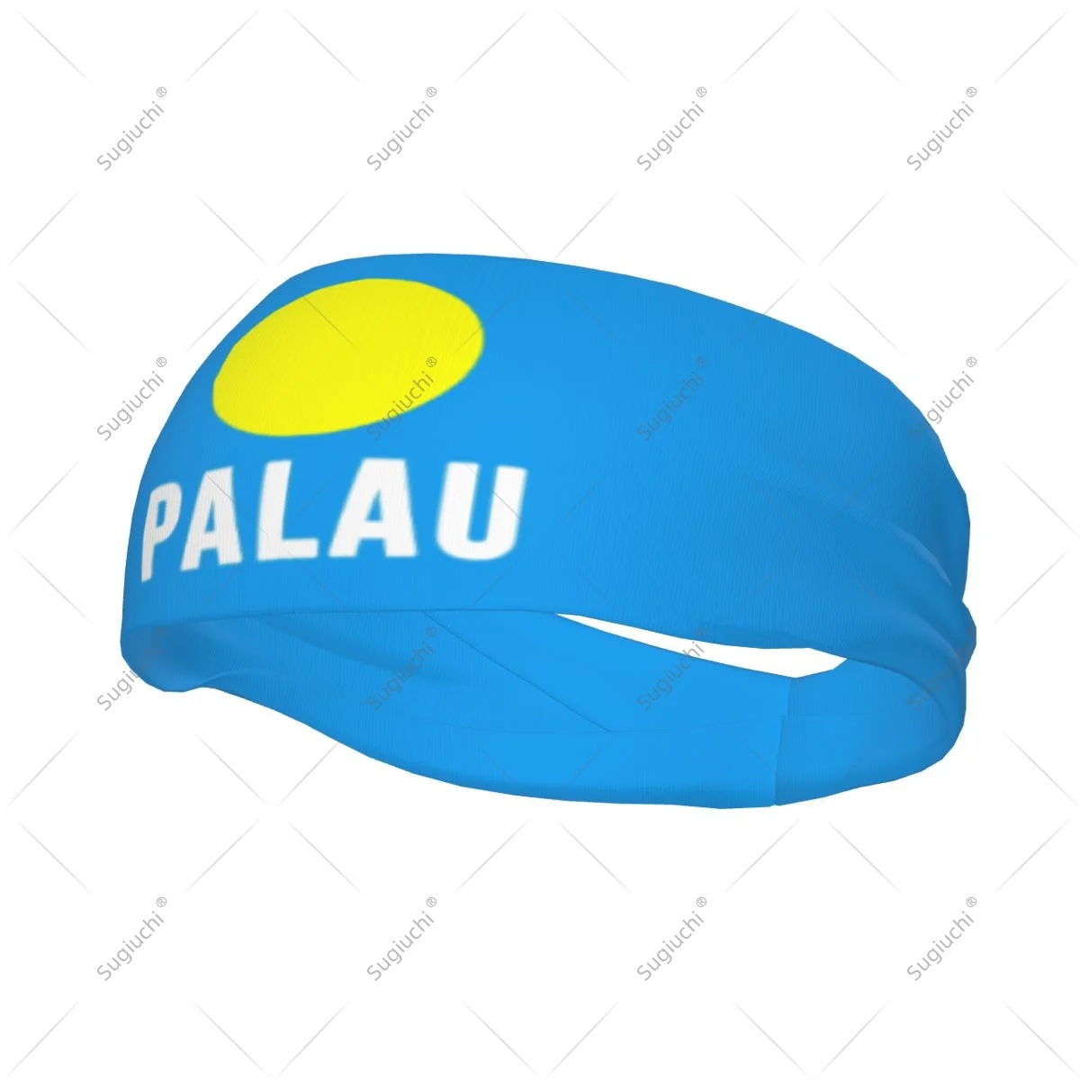

Men Women Palau Flag Elastic Wide Headbands For Yoga Fitness Tennis Running Gym Sports