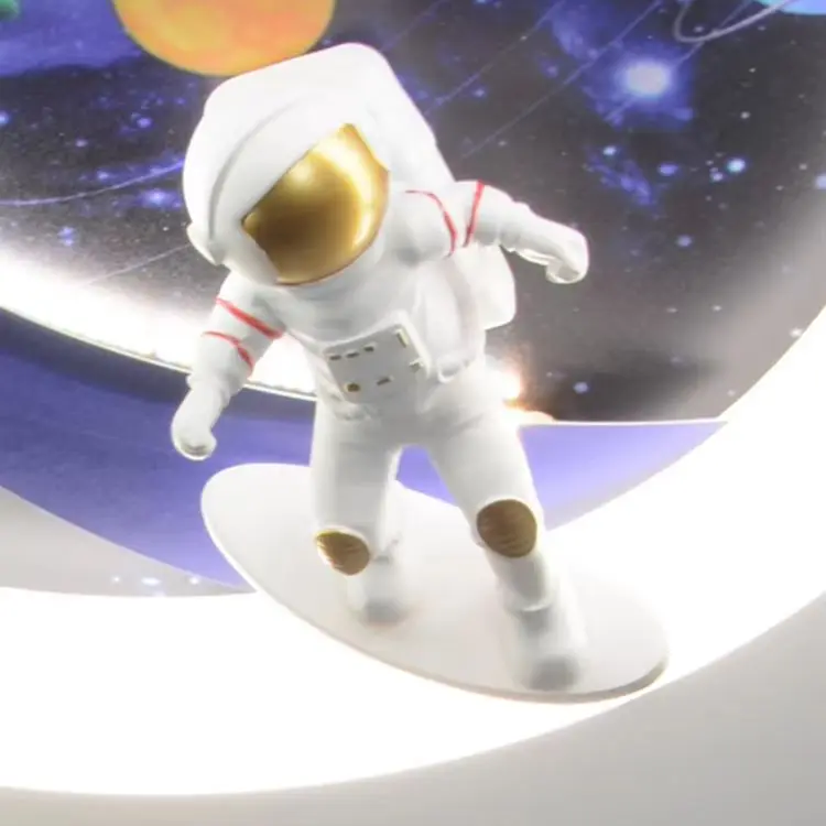 

Modern Astronaut Led Ceiling Light For Children's Room Bedroom Study Boys Kids Chandelier Moon Planetary Trajectory Ceiling Lamp