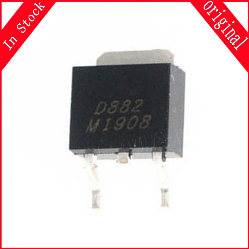 10PCS/lot 2SD882 D882 D882M TO-252 In Stock