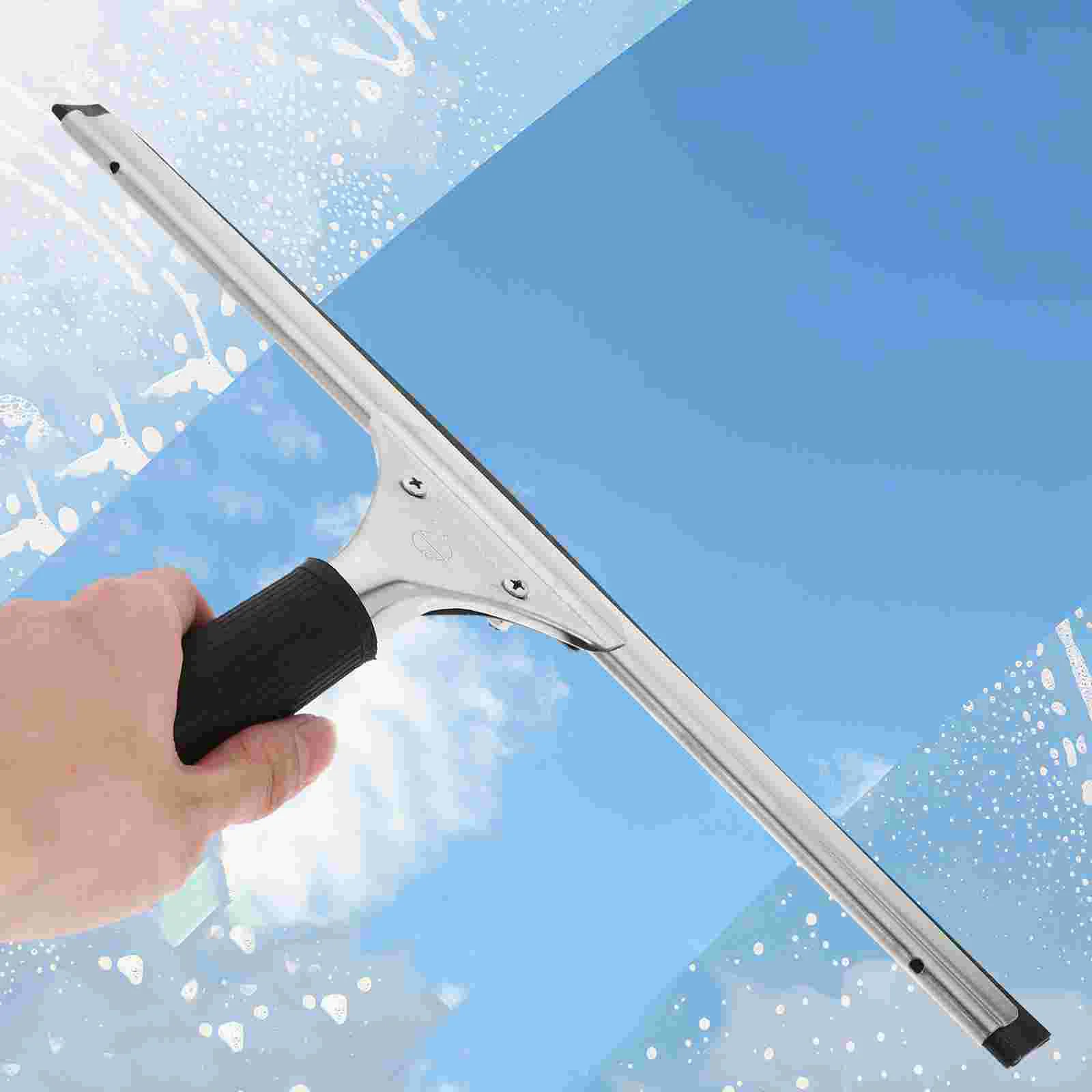 Washing Squeegee Head Replacement Windshield Wipers Window Washer Cleaning Squeegee Accessory with Detachable Sleeve